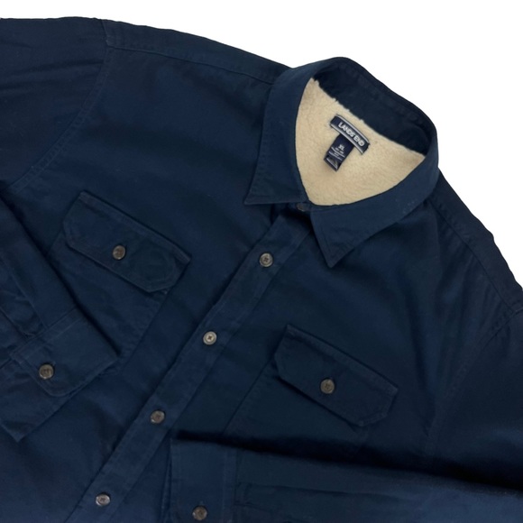 Lands End Sherpa Lined Button 